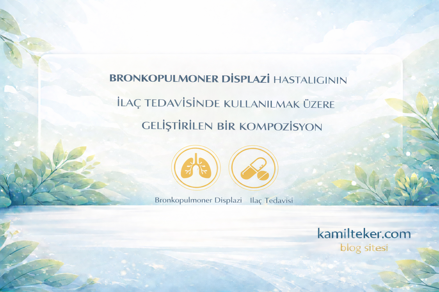 BRONKOPULMONER DİSPLAZİ HASTALIĞININ İLAÇ TEDAVİSİNDE KULLANILMAK ÜZERE GELİŞTİRİLEN BİR KOMPOZİSYON