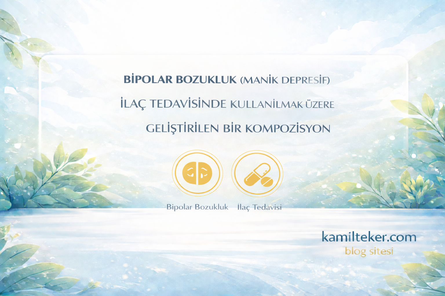 BİPOLAR BOZUKLUK (MANİK DEPRESİF) İLAÇ TEDAVİSİNDE KULLANILMAK ÜZERE GELİŞTİRİLEN BİR KOMPOZİSYON
