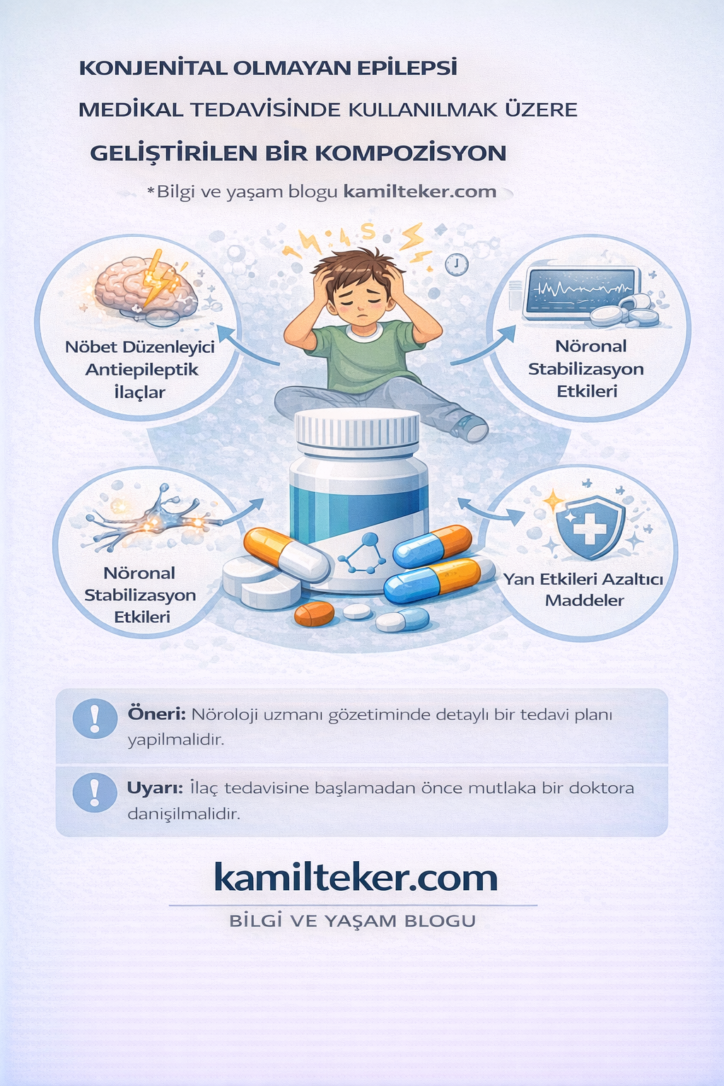 KONJENİTAL OLMAYAN EPİLEPSİ MEDİKAL TEDAVİSİNDE KULLANILMAK ÜZERE GELİŞTİRİLEN BİR KOMPOZİSYON