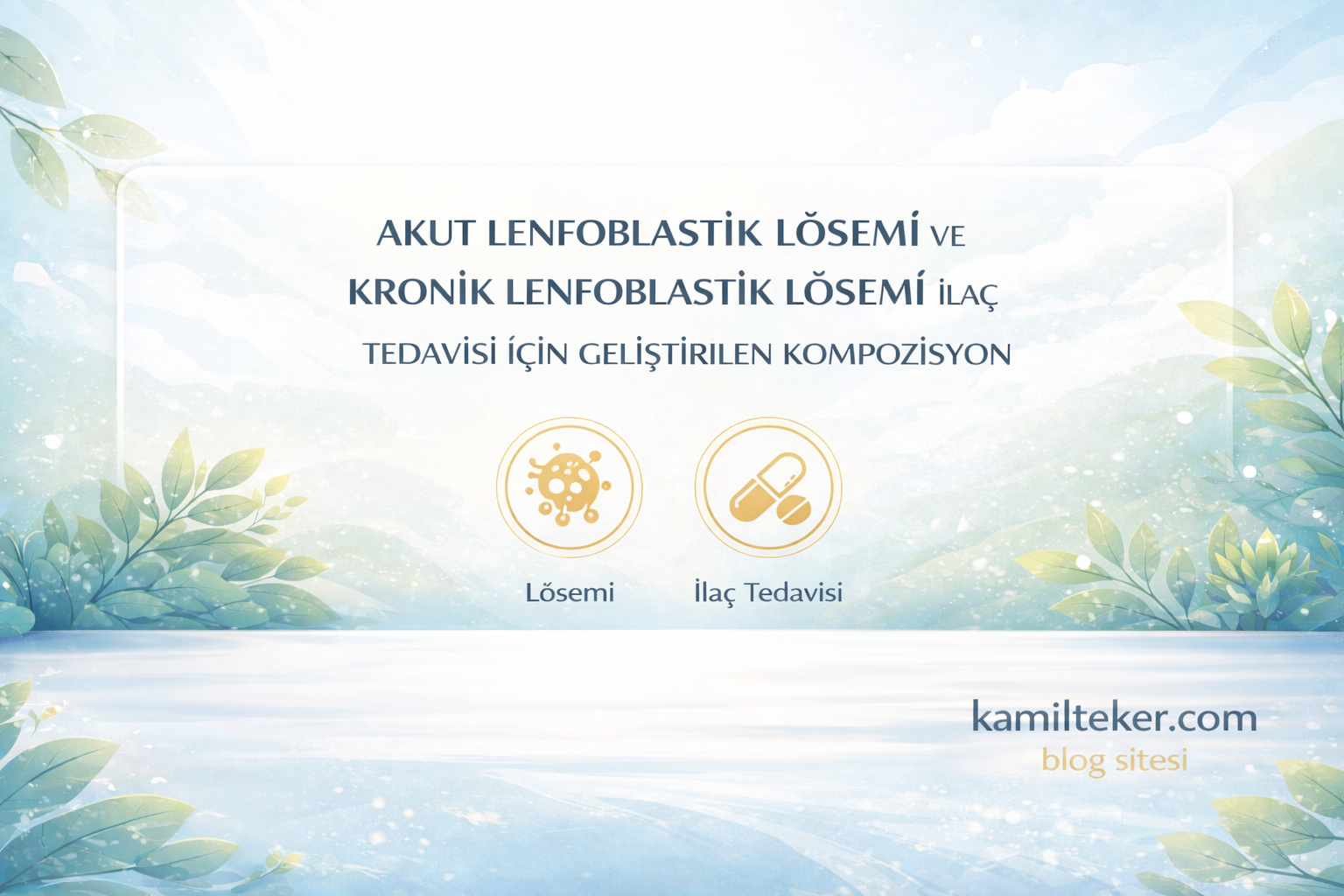AKUT LENFOBLASTİK LÖSEMİ VE KRONİK LENFOBLASTİK LÖSEMİ İLAÇ  TEDAVİSİ İÇİN GELİŞTİRİLEN KOMPOZİSYON