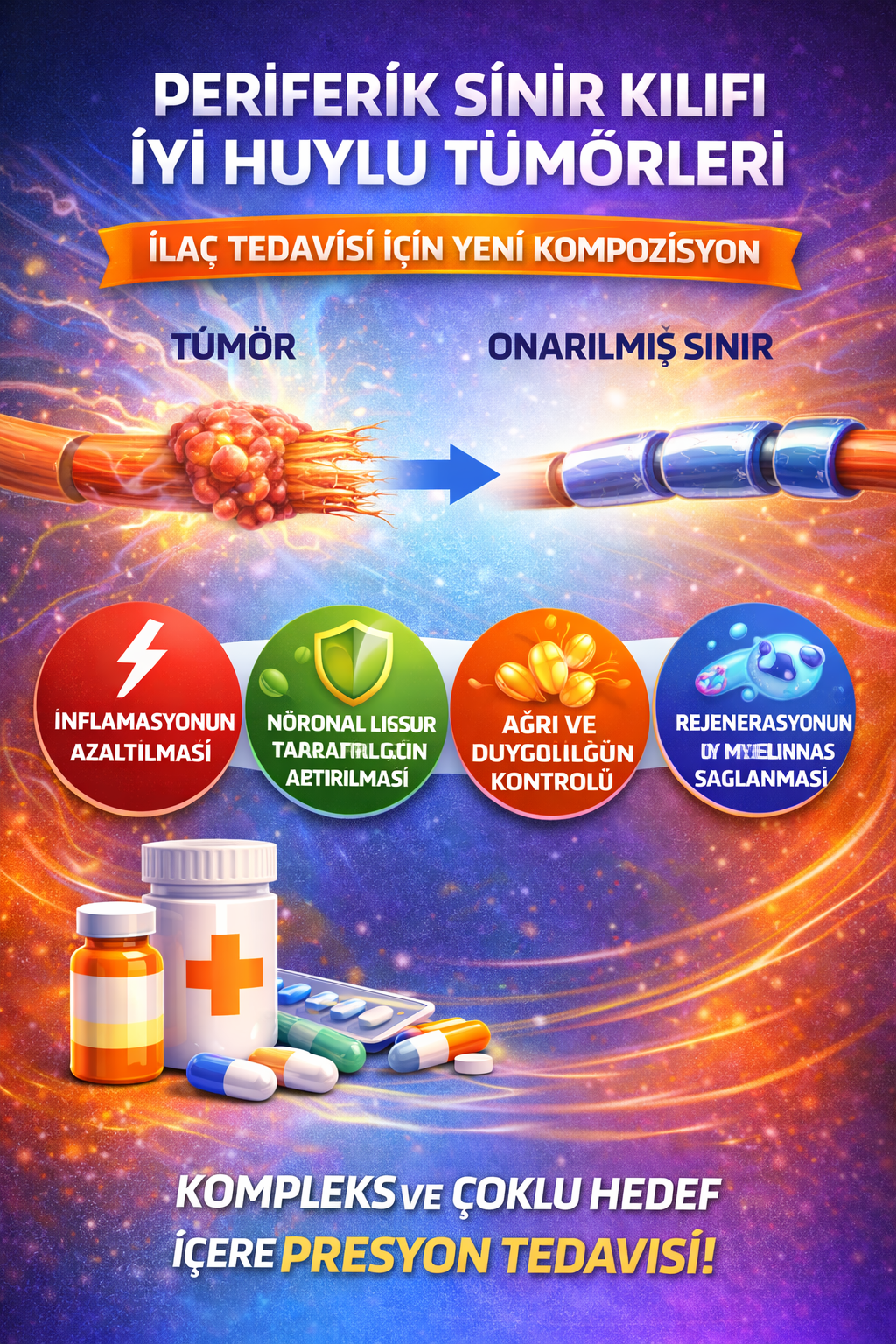 PERİFERİK SİNİR KILIFI İYİ HUYLU TÜMÖRLERİ İLAÇ TEDAVİSİNDE KULLANILMAK ÜZERE GELİŞTİRİLEN BİR KOMPOZİSYON