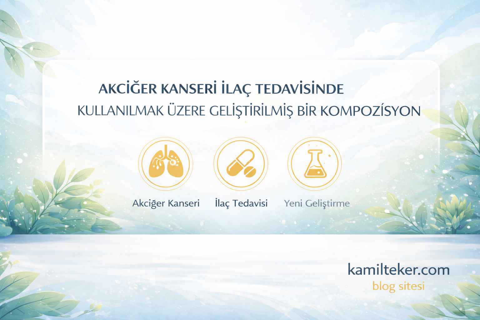 AKCİĞER KANSERİ İLAÇ TEDAVİSİNDE KULLANILMAK ÜZERE GELİŞTİRİLMİŞ BİR KOMPOZİSYON