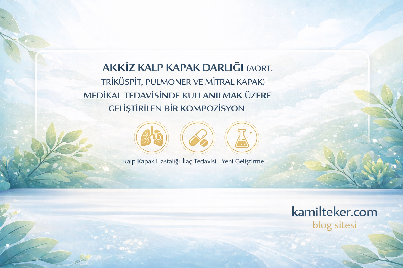 AKKİZ KALP KAPAK DARLIĞI (AORT, TRİKÜSPİT, PULMONER VE MİTRAL KAPAK) MEDİKAL TEDAVİSİNDE KULLANILMAK ÜZERE GELİŞTİRİLEN BİR KOMPOZİSYON