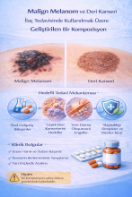 MALİGN MELANOM VE DERİ KANSERİ İLAÇ TEDAVİSİNDE KULLANILMAK ÜZERE GELİŞTİRİLEN BİR KOMPOZİSYON