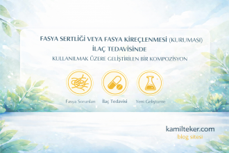 FASYA SERTLİĞİ VEYA FASYA KİREÇLENMESİ (KURUMASI) İLAÇ TEDAVİSİNDE KULLANILMAK ÜZERE GELİŞTİRİLEN BİR KOMPOZİSYON