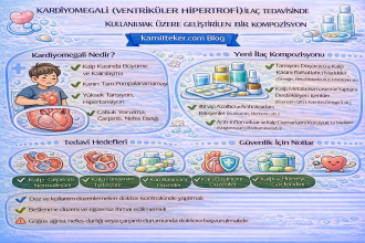 KARDİYOMEGALİ (VENTRİKÜLER HİPERTOFİ) İLAÇ TEDAVİSİNDE KULLANILMAK ÜZERE GELİŞTİRİLEN BİR KOMPOZİSYON