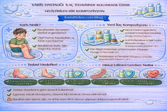 VARİS HASTALIĞI İLAÇ TEDAVİSİNDE KULLANILMAK ÜZERE GELİŞTİRİLMİŞ BİR KOMPOZİSYON
